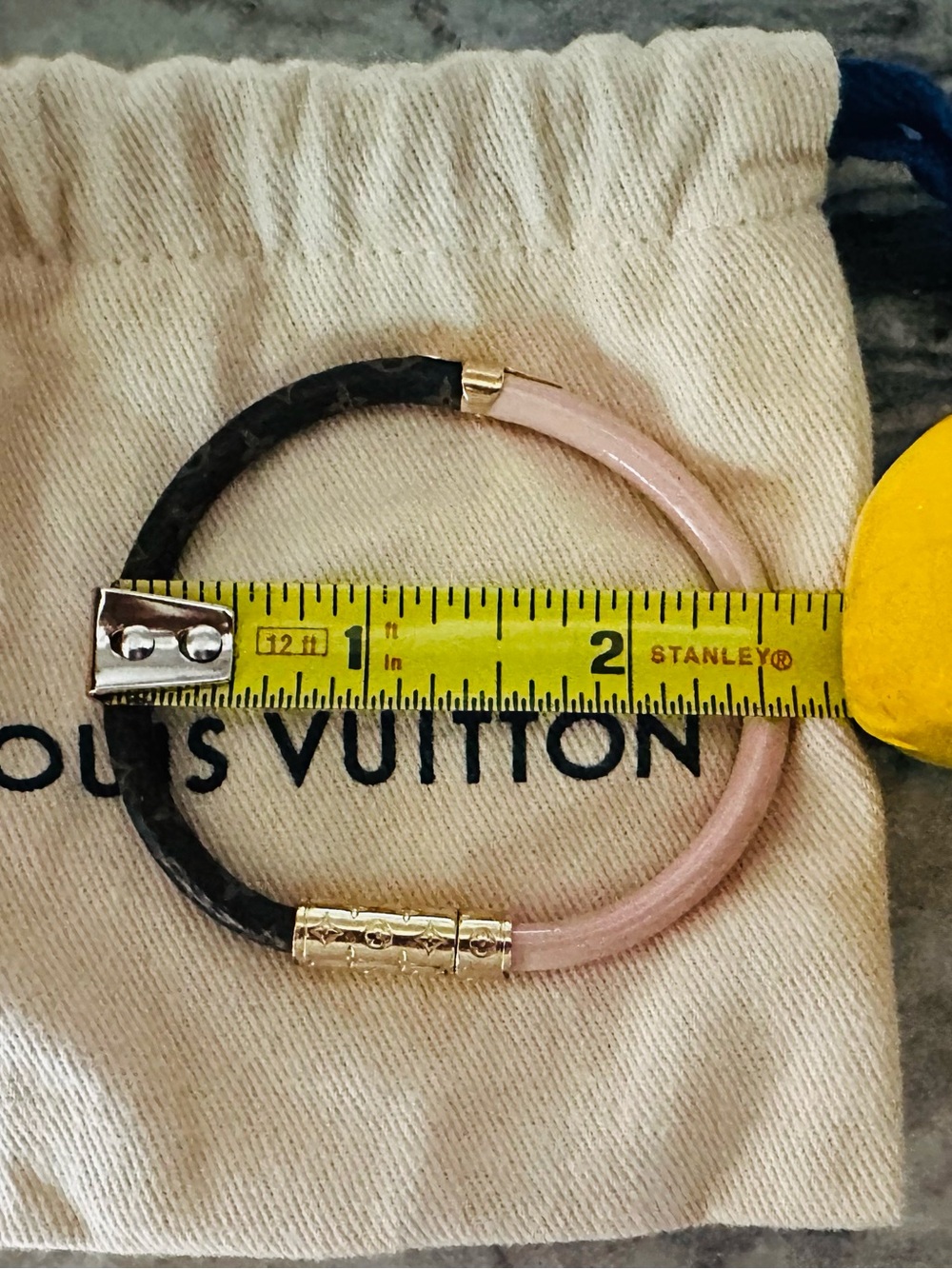 Louis Vuitton Women's Daily Confidential Pink and Brown Bangle Bracelet - Picture 5 of 5